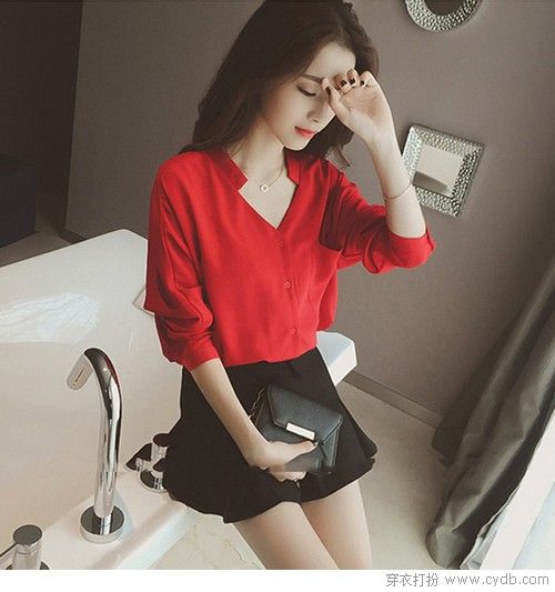 精妙绝伦一抹红 少女也能彰显女人味